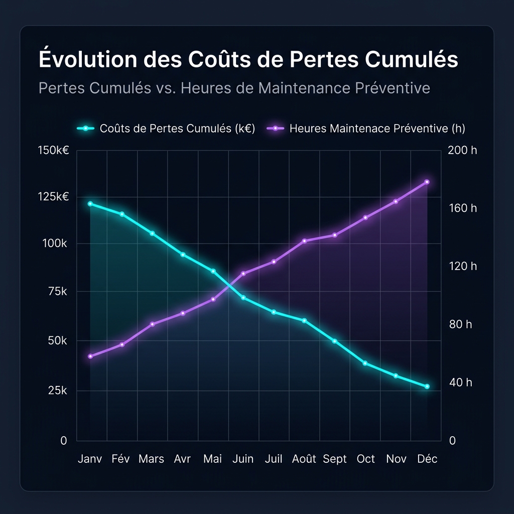 Courbe des Coûts de Pertes Cumulés